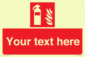 Custom Fire extinguisher Sign